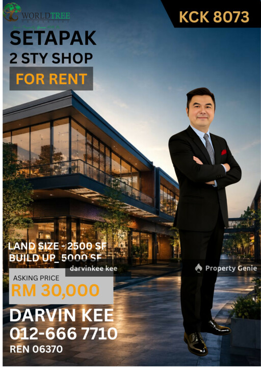 SETAPAK JALAN GENTING KELANG 2 STY SHOP FOR RENT