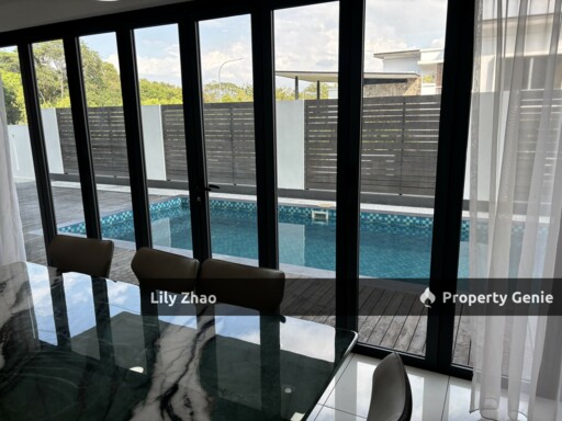 Beautiful BUNGALOW for Rent, DETACHED HOUSE with Swimming Pool, Likas, Kota Kinabalu City, Sabah, Malaysia