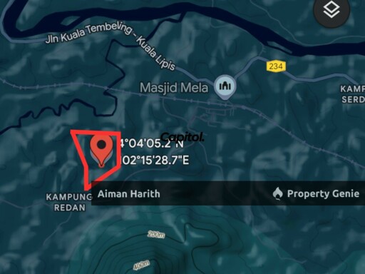 TANAH PERTANIAN 5.661 EKAR DI MELA, KUALA LIPIS UNTUK DIJUAL