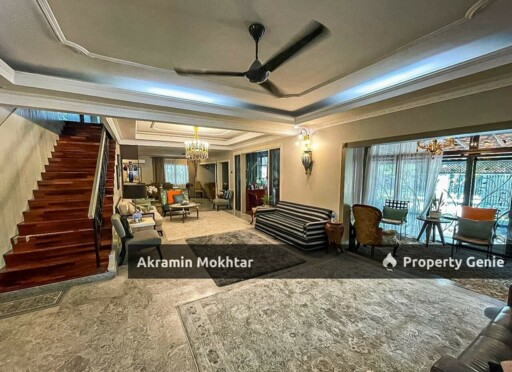 Freehold, CornerLot, Renovated & Partially Furnished | 2-Storey Bungalow Kampung Datuk Keramat KL.