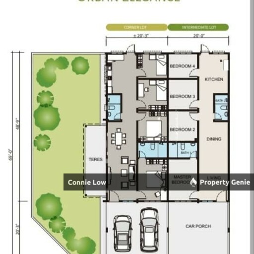 Full Loan Ipoh Silibin New Single Storey Terrace House for Sale Ipoh Perak