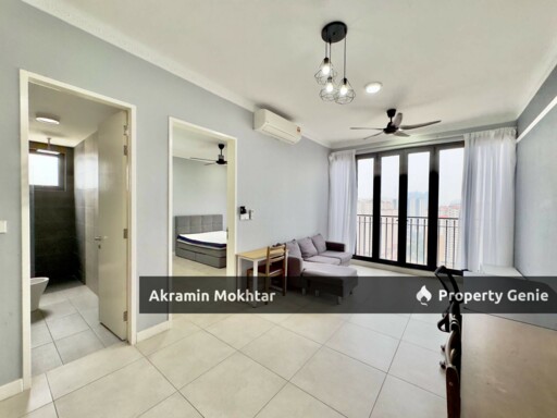 Corner Unit, Partially Furnished & 1 Covered Parking | SkyMeridien Residence, Sentul