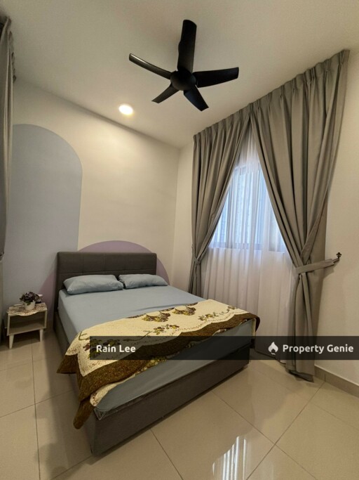 Fully Furnished Include WiFi & Parking Lot / 2Rooms Unit for Rent / Nearby MRT & LRT Station