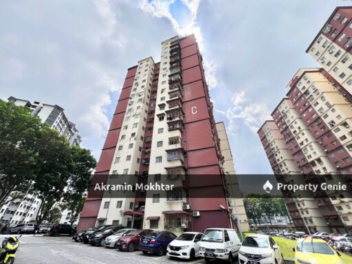Nearby LRT & 1 Parking | Blok C, Cemara Apartment, Jln Sri Permaisuri 3,  Bandar Sri Permaisuri