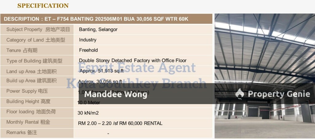 WTR/Banting/30,056 SQFT/60,000