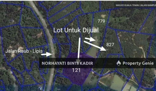 TANAH 13.8 EKAR BERHAMPIRAN JALAN RAUB-LIPIS