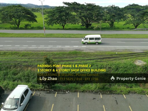 Shop Office for Rent, 2nd Floor, Road Frontage, 5 Rooms 1,100 sqft, Padimas Point Commercial, Penampang bypass, Kota Kinabalu.