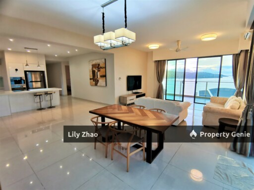 High End Condo with Private Lift For Rent, Full Sea View, 3+3 Rooms, 5 Bath, 2,450 Sqft, The Peak Vista, Kota Kinabalu City