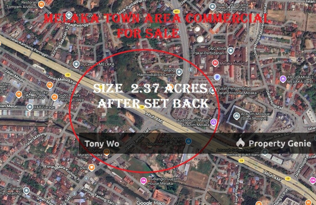 Commercial Land For Sale In Melaka Town Area .