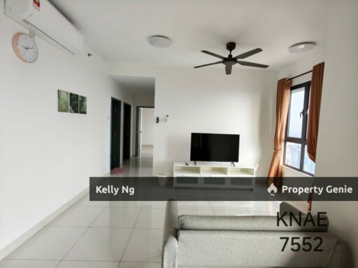 Trio Residence Corner Unit With Balcony 3BED+3BATHROOMS Fully Furnished For Rent At Bkt Tinngi Klang