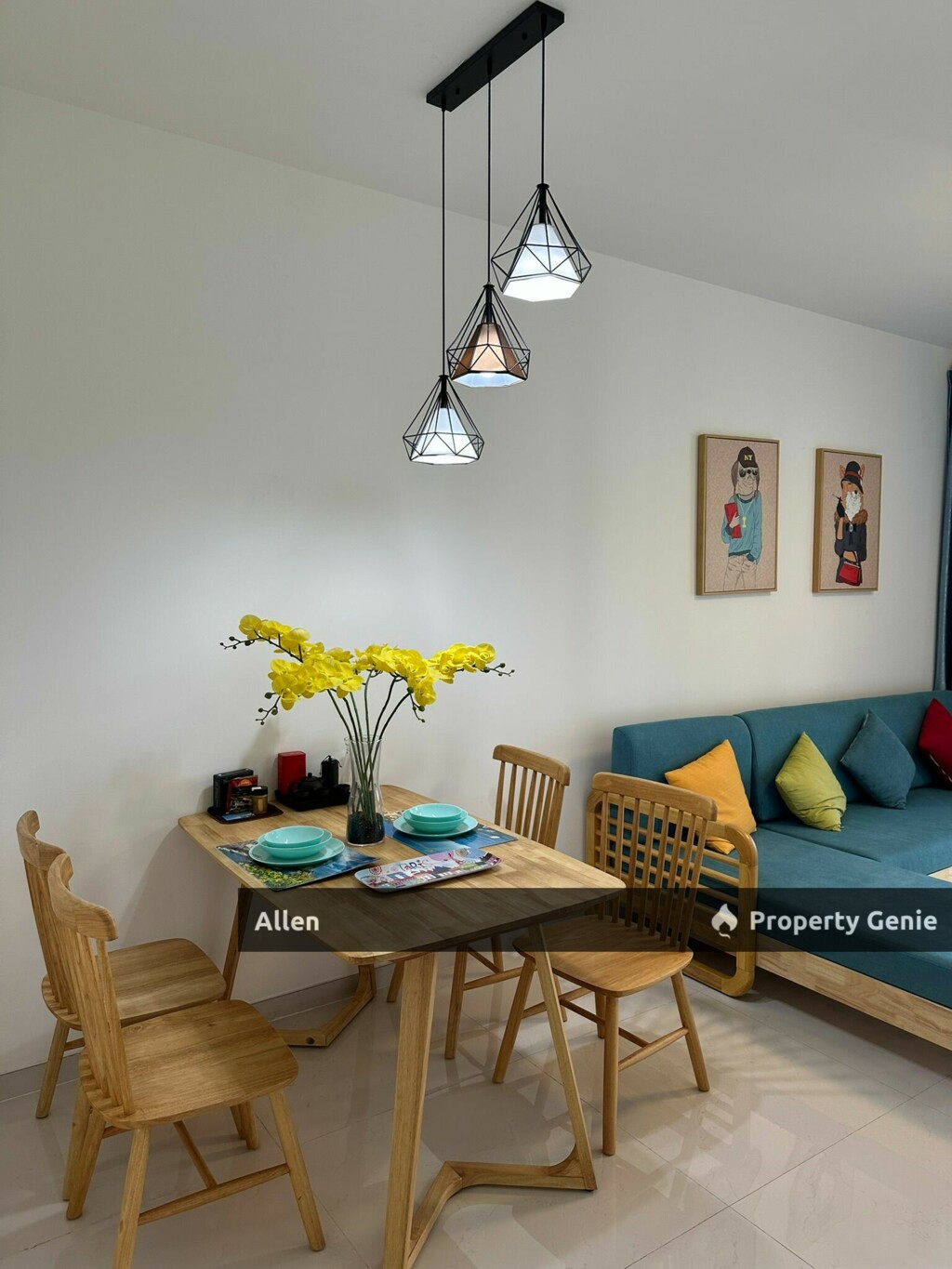 Forest City Living: Fully Furnished Apartment with Balcony for Rent