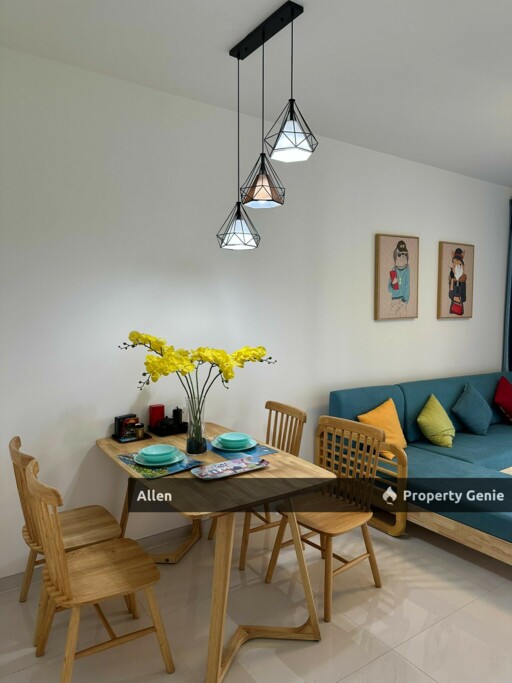 Forest City Living: Fully Furnished Apartment with Balcony for Rent