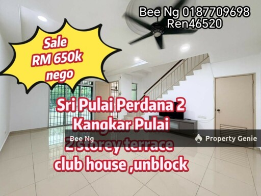 Taman Sri Pulai Perdana 2 Double Storey Terrace In Kangkar Pulai