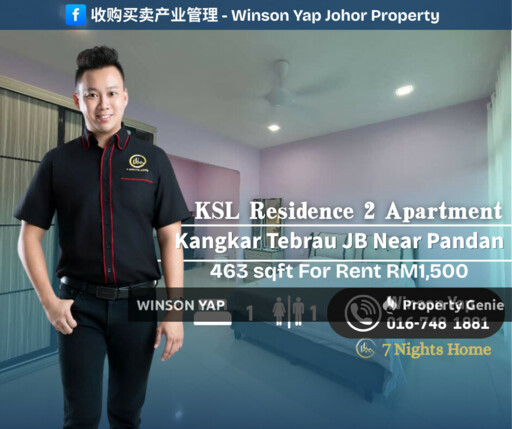 Ksl Residence 2 Apartment Taman Istimewa JB Near To CIQ And Austin