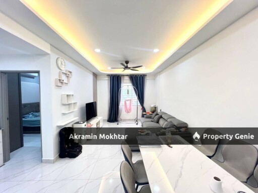 Freehold, Renovated & Partially Furnished | [RSKU] Acacia Apartment Diamond City Semenyih