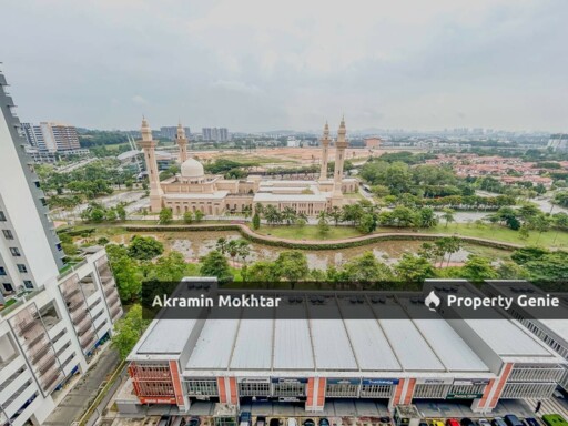 Freehold, Facing Masjid & 1 Parking | Suria Jelutong Apartment, Bukit Jelutong, Shah Alam.