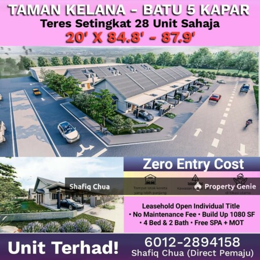 Brand New One Storey Terrace House Taman Kelana, Kapar, Rantau Panjang