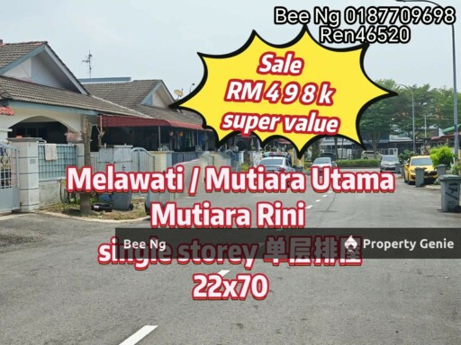 Taman Melawati / Single Storey Terrace 22x70 / Full Loan