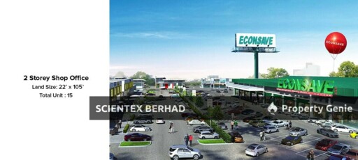 2 Story Shop Office, Scientex Pasir Gudang