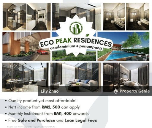Eco Peak Residences @ Penampang - Affordable 3BR Condos near Kota Kinabalu