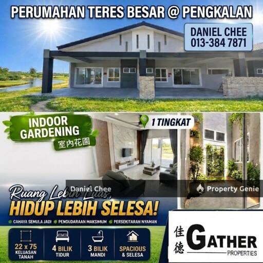 Super Big Size Single Storey Terrace House at Pengkalan