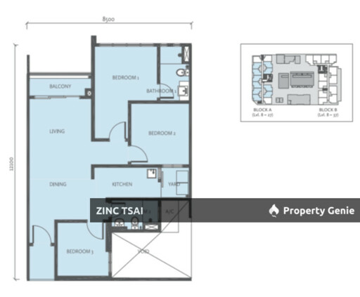 Ascenda Residences🔥Save RM 45,000🔥3 mins drive to LRT Wangsa Maju Station🔥5 mins drive to Setapak Central Mall