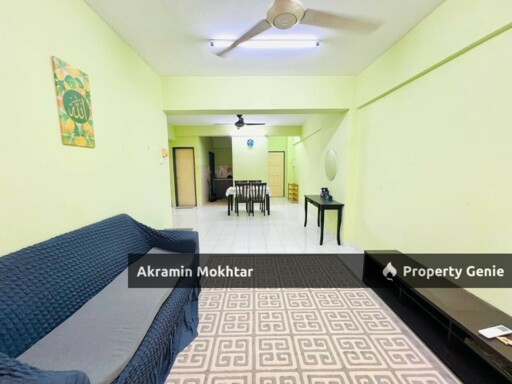 Freehold, Low Level, Fully Furnished & 1 Parking | Plaza Indah Apartment Taman Sepakat Indah Kajang