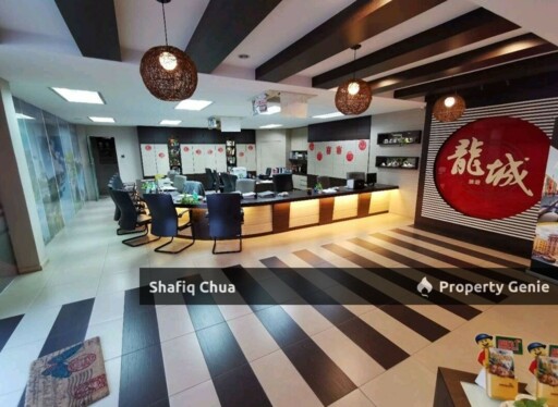 Corner Fully Furnished Shop Office Muar City Centre For Rent