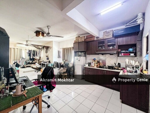 FREEHOLD, CORNER UNIT, FULLY FURNISHED & 1 PARKING | Pangsapuri Puri Aiyu Seksyen 22 Shah Alam