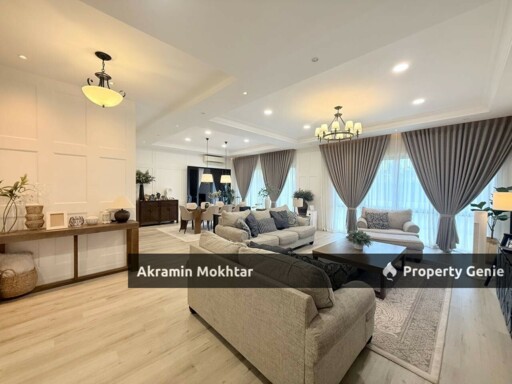 FULLY RENOVATED & PARTIALLY FURNISHED |  GAMUDA 25.7  Lucent Residence @ Twentyfive.7 Two storey Semi D Corner Lot (Cul De Sac)