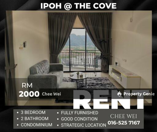 📍IPOH @ The Cove Condominium For Rent