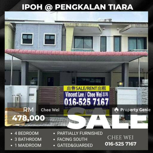 📍IPOH @ Pengkalan Tiara Double Storey House For Sales