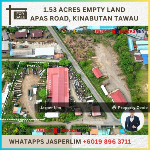 1.53 Acre Empty Kinabutan Land (Near Apas Highway)