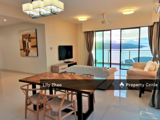 High End Condo with Private Lift For Rent, Full Sea View, 3+3 Rooms, 5 Bath, 2,450 Sqft, The Peak Vista, Kota Kinabalu City