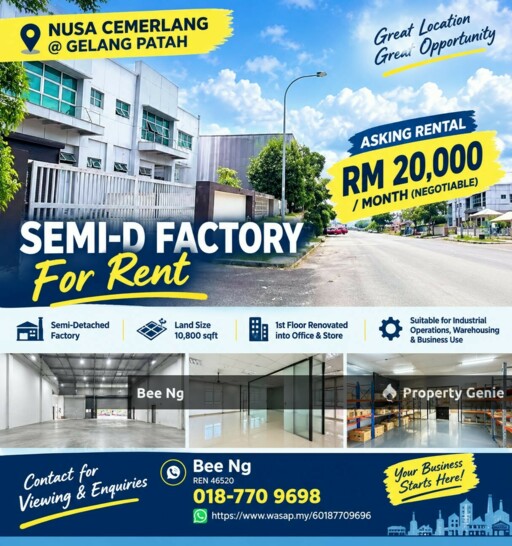 Nusa Cemerlang @ Gelang Patah Semi-D Factory