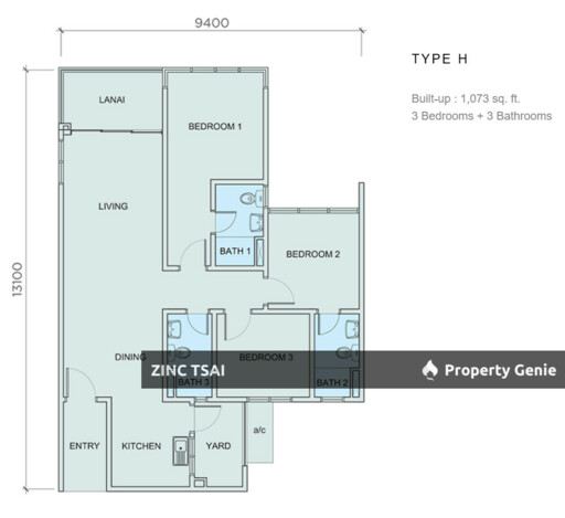 Brezza One Residency {Save RM 100,000} 8 mins drive to LRT Ampang Station