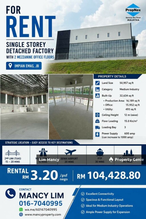 Taman Impian Emas Single Detached Medium Industrial