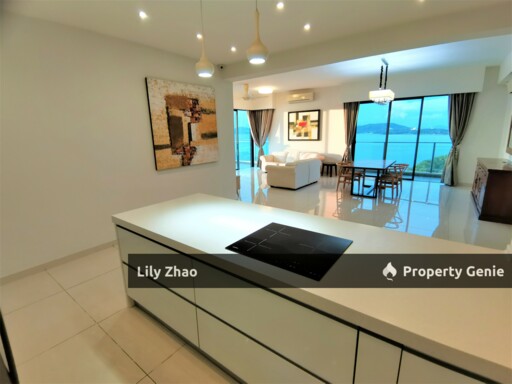 High End Condo with Private Lift For Rent, Full Sea View, 3+3 Rooms, 5 Bath, 2,450 Sqft, The Peak Vista, Kota Kinabalu City