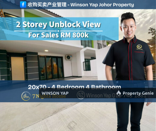 2 Storey House Perjiranan 8 Bandar Dato Onn JB Unblock Fully Furnished