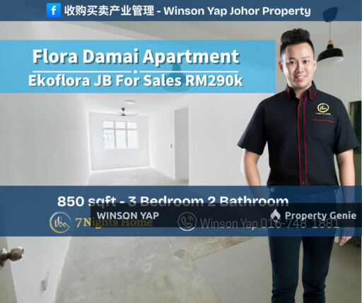 Flora Damai Middle Cost Apartment Jln Ekoflora 6 JB Original Unit Sale