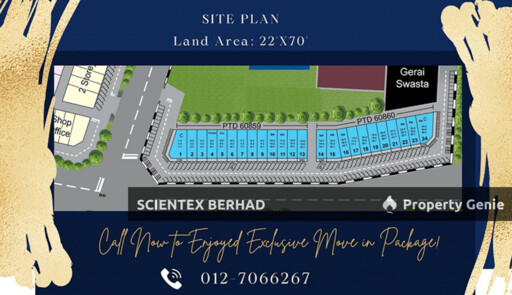 3 Story Shop Office, Scientex Kulai