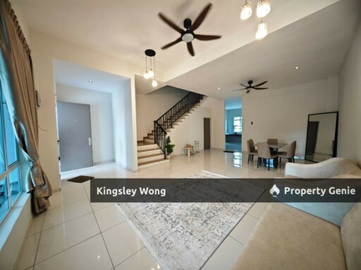 Hill Park Bandar Lahat Mines Double Storey Terrace House Gated Guarded Fully Furnished Facing Empty Land For Rent