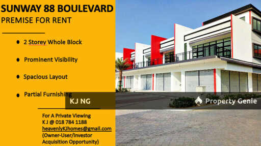 Sunway Boulevard Shop For Rent @ KJ 018 784 1188