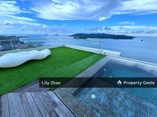 Exclusive Full Sea View Triplex Resort Penthouse For Sale, 3,701 Sf, Signal Hill, Kota Kinabalu City, Sabah.