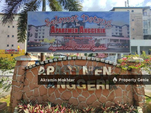 TINGKAT SATU APARTMENT ANGGERIK BUKIT BERUNTUNG RAWANG SELANGOR