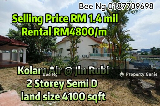 Taman Kolam Air / Jalan Rubi / 2 Storey Semi-D / For Sale & Rent