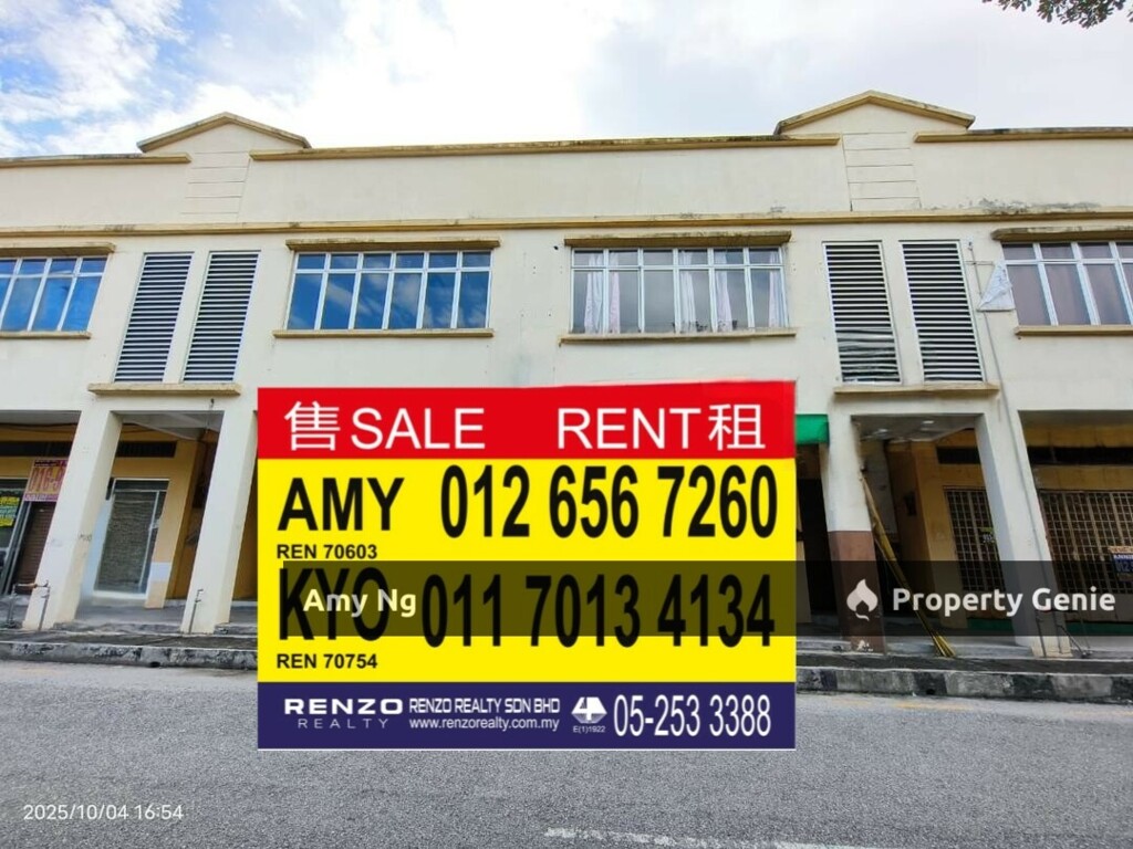Freehold 2 Adjoining Shoplot Facing Main Road For Sale Meru Perdana