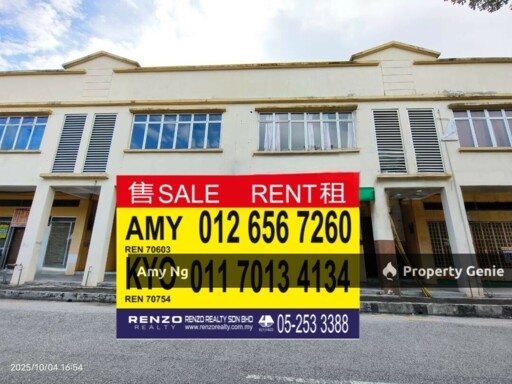 Freehold 2 Adjoining Shoplot Facing Main Road For Sale Meru Perdana