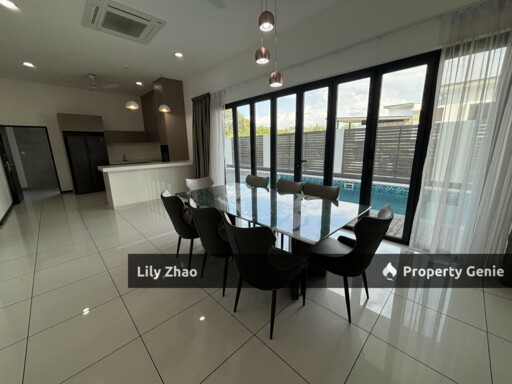 Beautiful BUNGALOW for Rent, DETACHED HOUSE with Swimming Pool, Likas, Kota Kinabalu City, Sabah, Malaysia