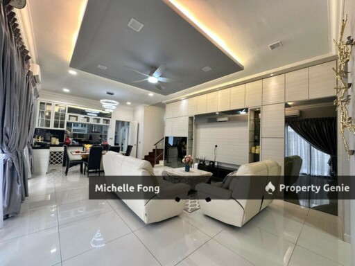 Horizon Hills @ Canal Garden South / 3 Storey Cluster / Fully Furnish / Fully Renovated.